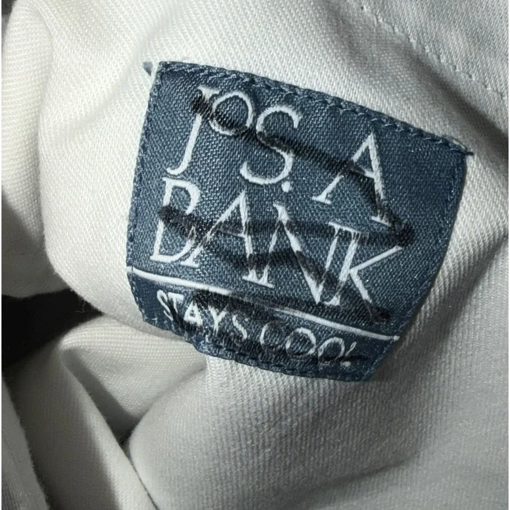 Jos A Bank Stay Cool Seersucker Pants Blue Stripes Summer Mens Size 36x29 Cotton